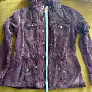 Full Tilt Deep Purple Corduroy Utility Jacket